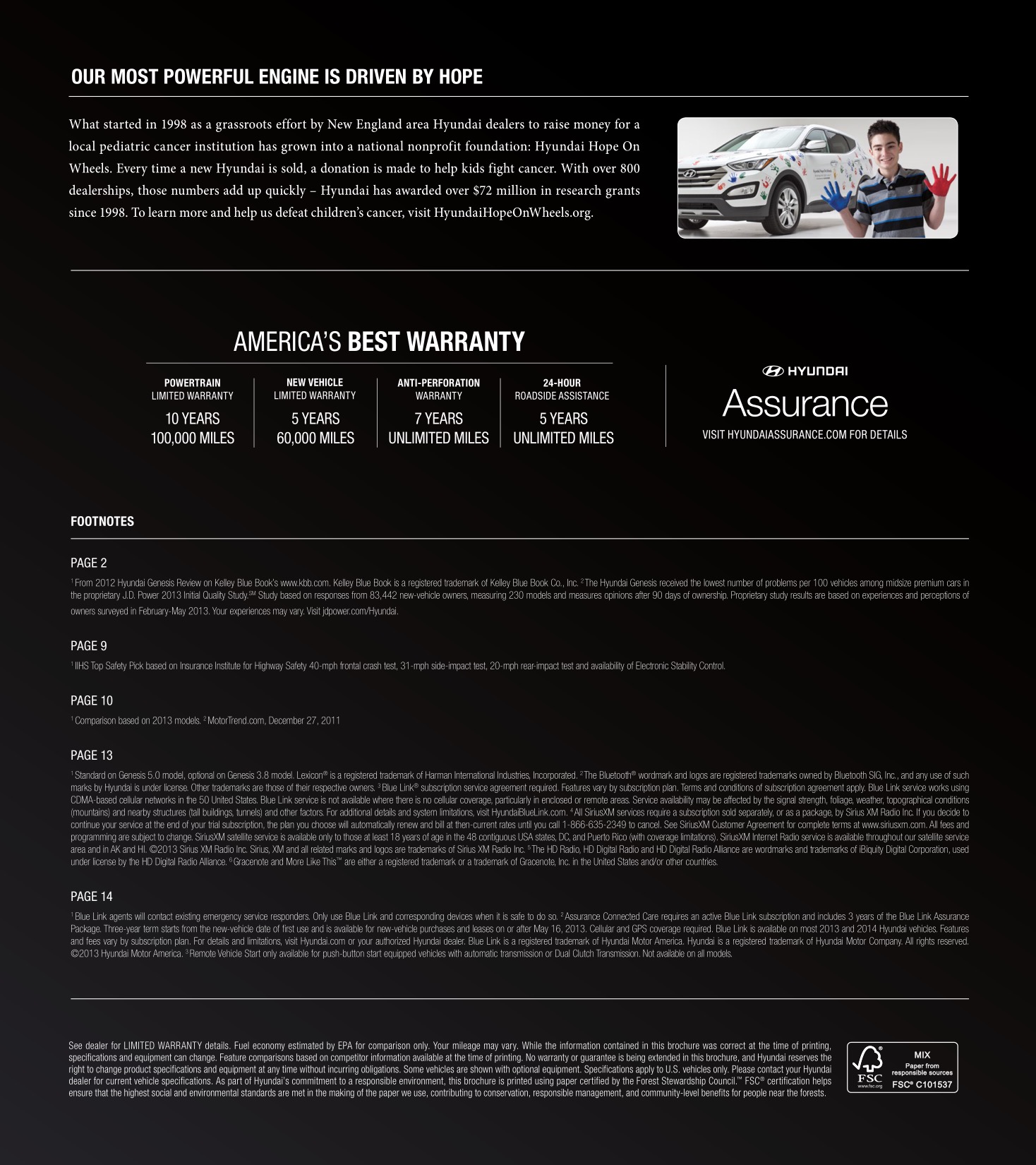 2014 Hyundai Genesis Brochure Page 1